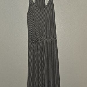 Black and White Striped Women's Dress